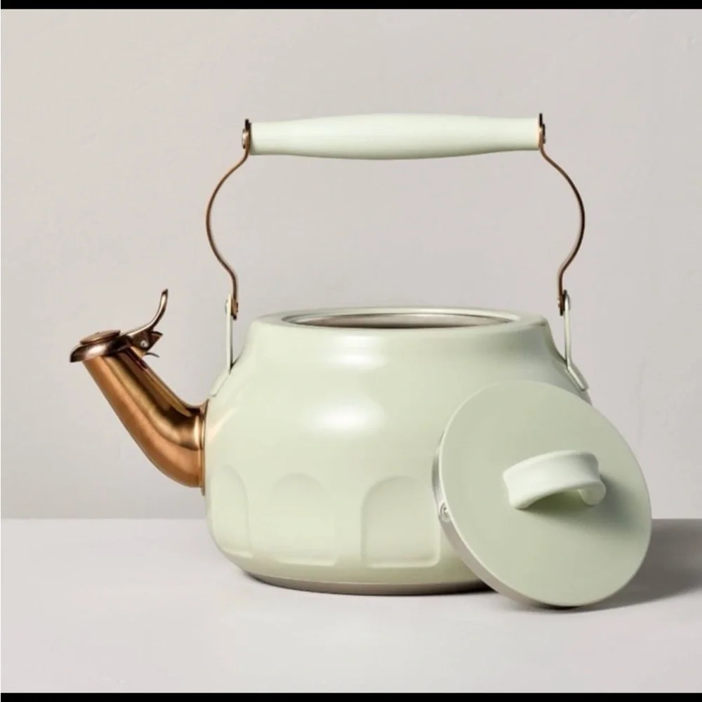 2qt Stainless Steel Teapot Serene Green - Hearth & Hand with Magnolia
